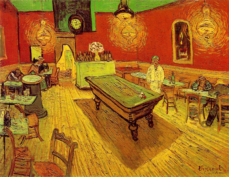 Obraz Vincenta van Gogha "Nocna kawiarnia"
